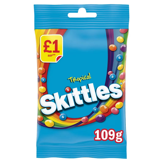 Skittles Tropical Flavoured Treat Bag
