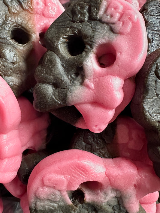 Bubs Raspberry & Liquorice Foam Skulls