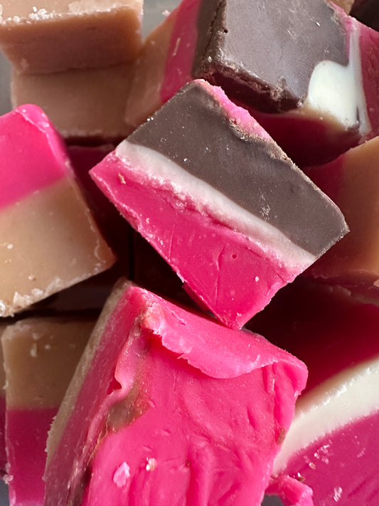 Strawberry Cheesecake Fudge