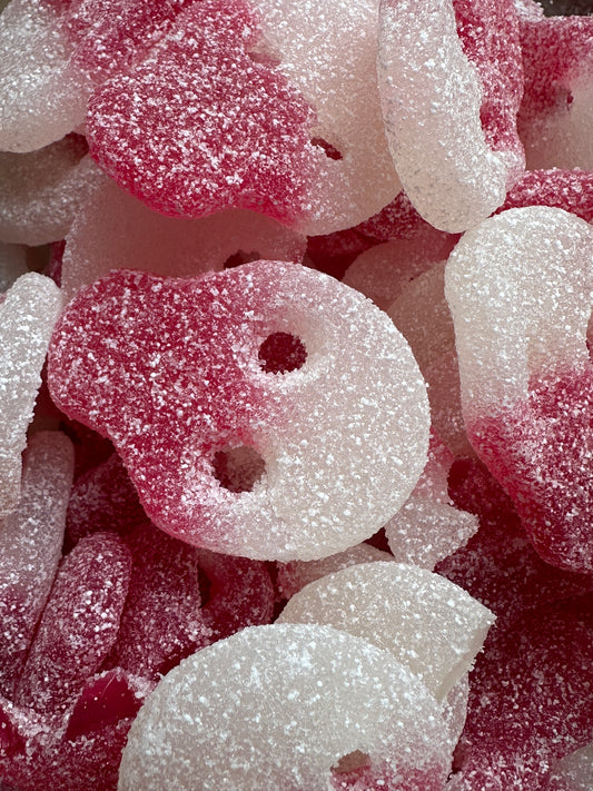 Sour Raspberry & Strawberry Skulls