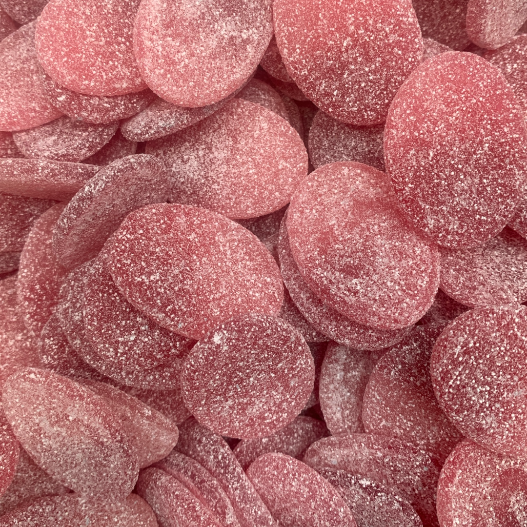 Sour Pomegranate and Raspberry Ovals