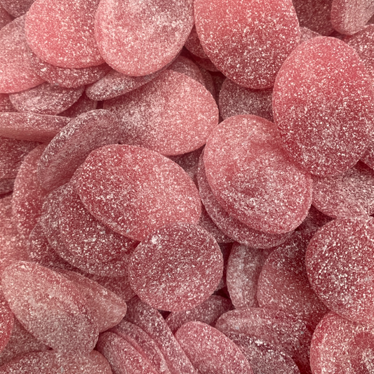 Sour Pomegranate and Raspberry Ovals