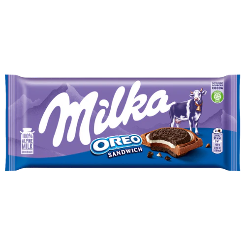 Milka Oreo Sandwich Chocolate Bar