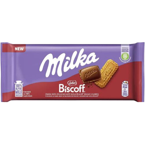 Milka Biscoff Chocolate Bar
